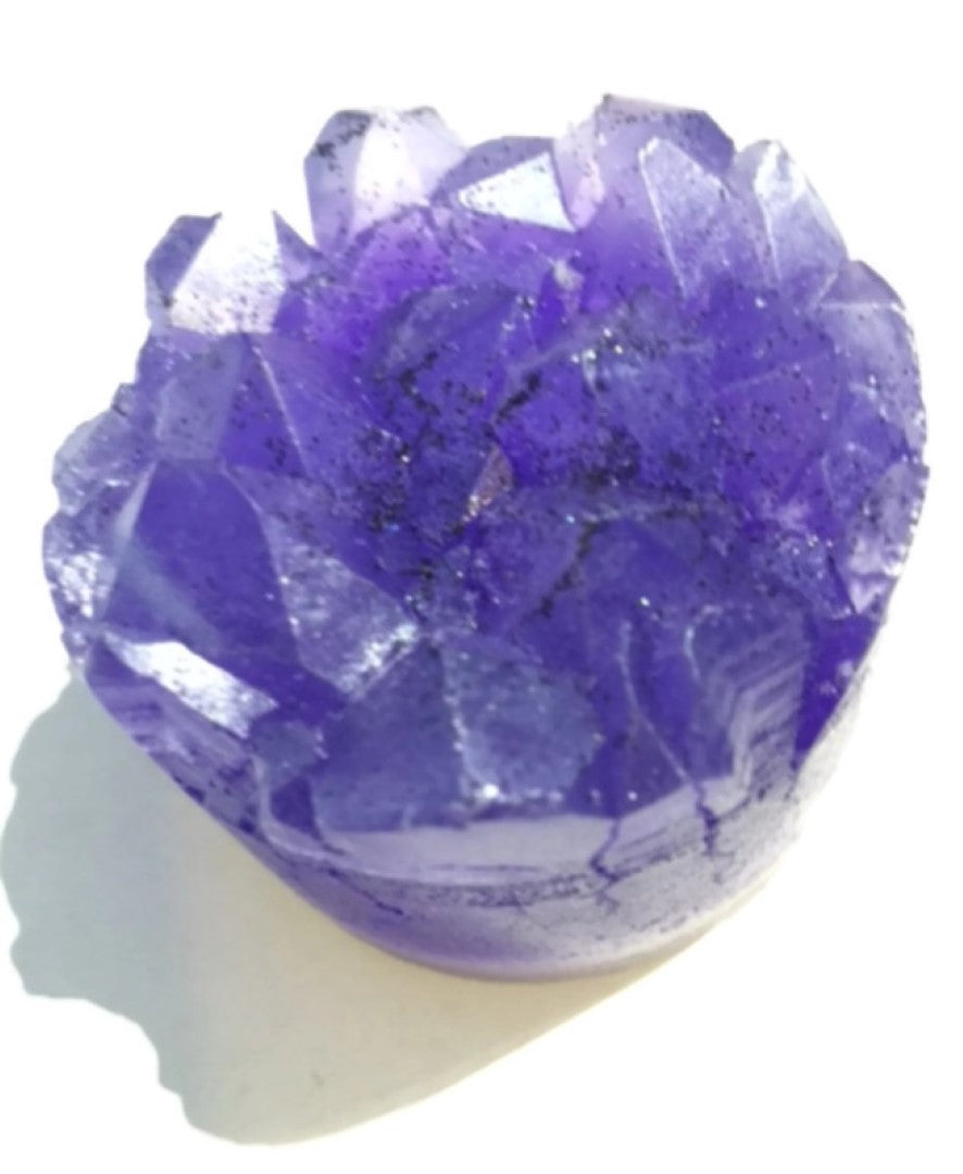 Adding Mica and Shimmer to making an Amethyst MP Soap