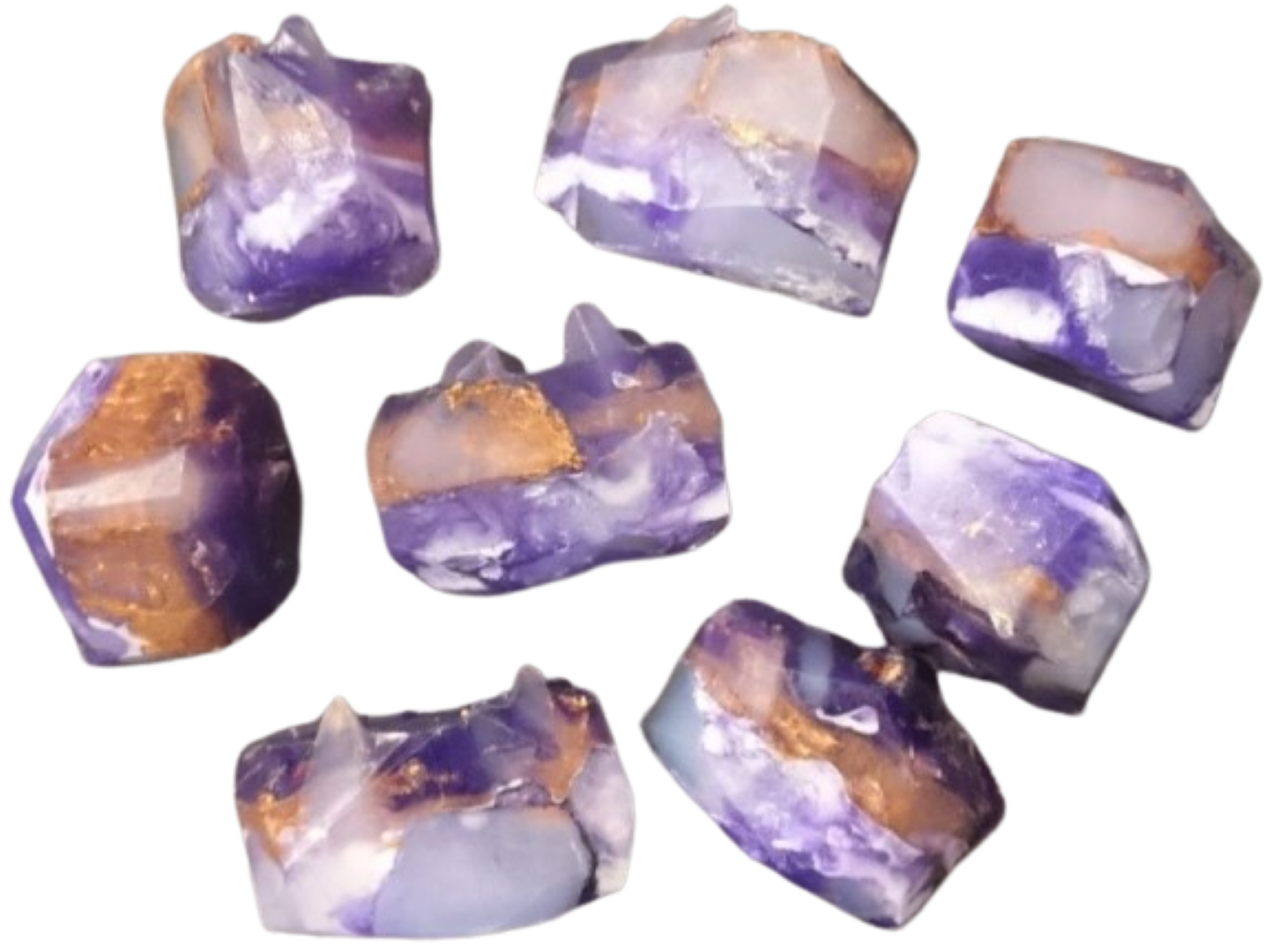 Soap Art  Making Amethyst Geode Crystal Soaps