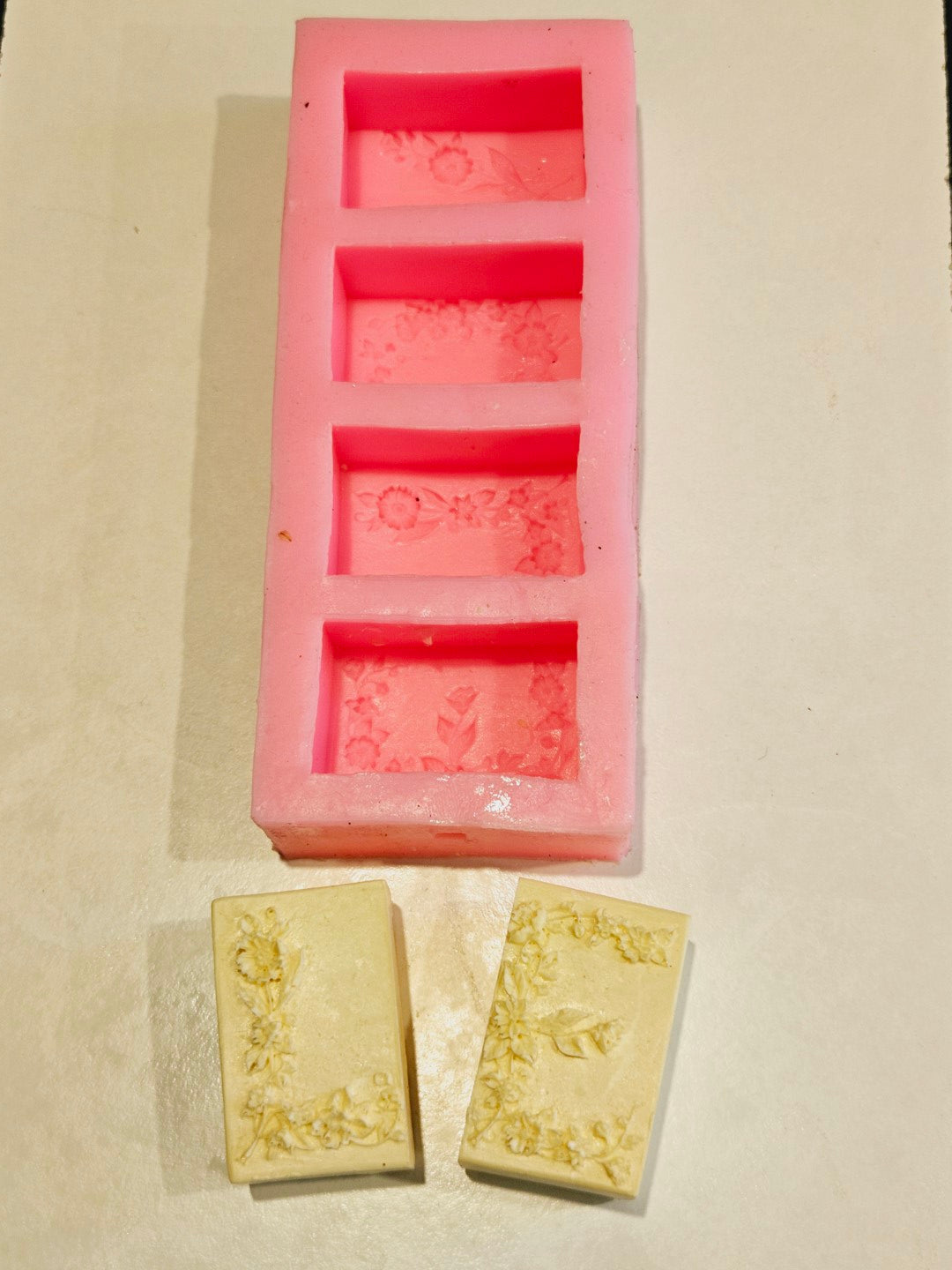 Floral Rectangles (Master Artisan One Off Silicone Mould)