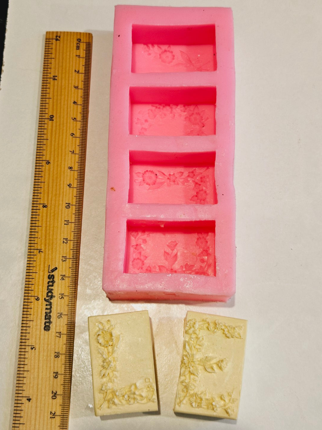 Floral Rectangles (Master Artisan One Off Silicone Mould)