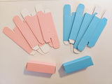 Lip Tube Cardboard Rectangle Box Pink or Blue