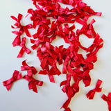 Red Ribbon Bows (100 pack)