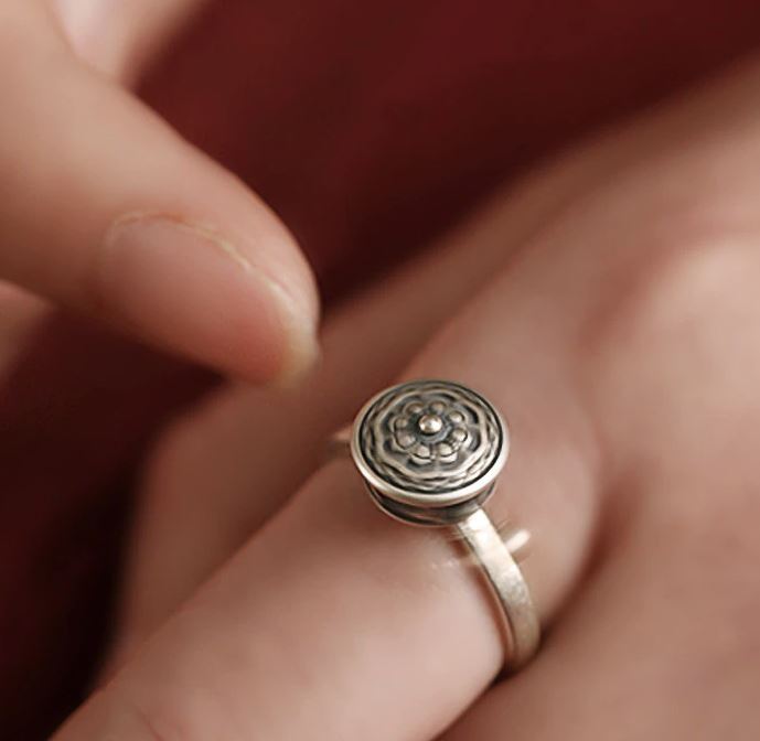 Prayer Spinning Wheel Ring Gift Packed Blessed