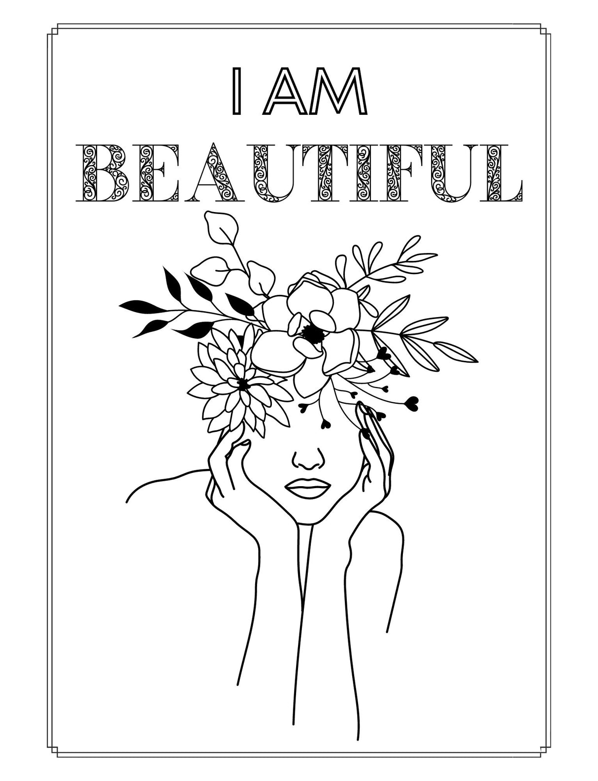 Positive Affirmations Adult Colouring Book - Lesley Mitchell