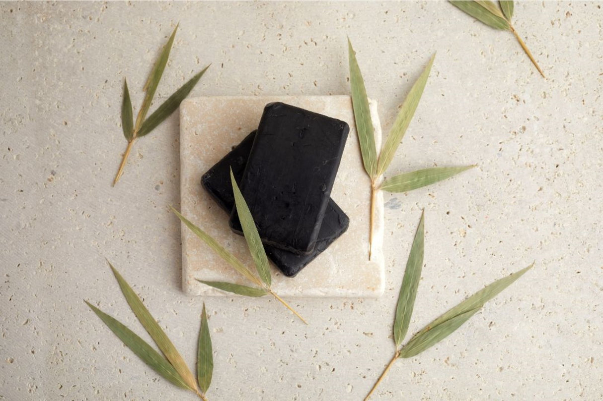 Activated Charcoal Floral Soap Cleansing Bar