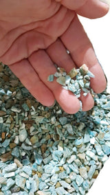 Amazonite Rough Gemstone Chips x 100gm