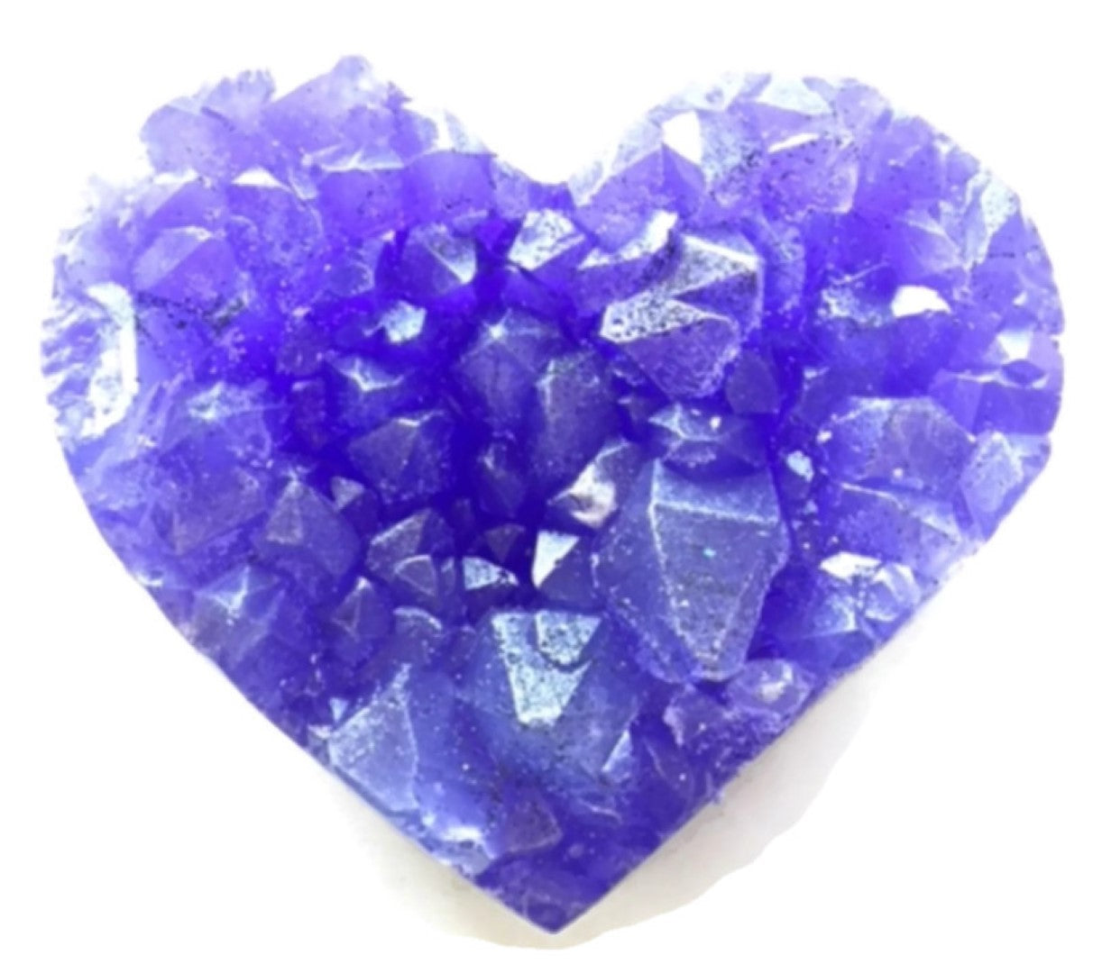 Amethyst Heart Gem Specimen Soap Bar