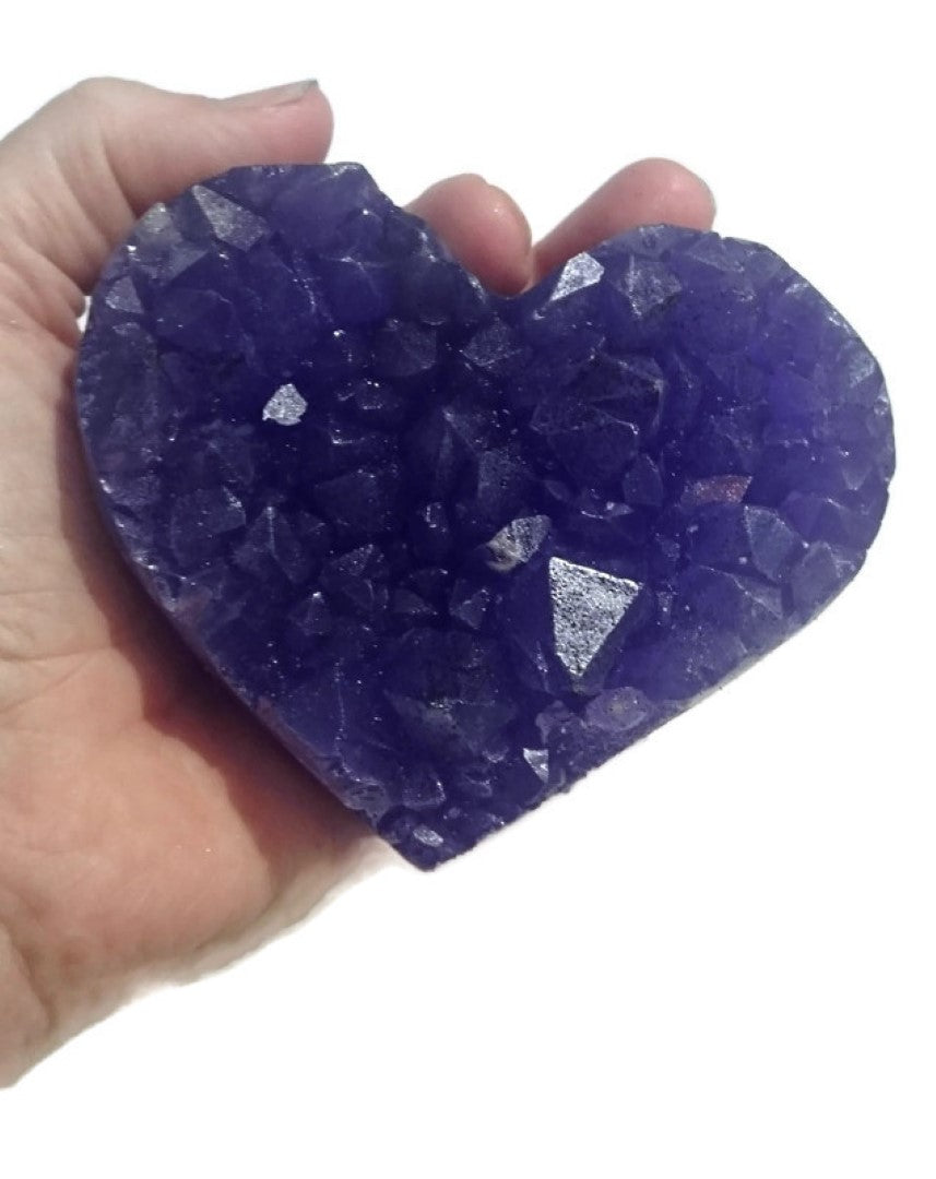 Amethyst Heart Gem Specimen Soap Bar