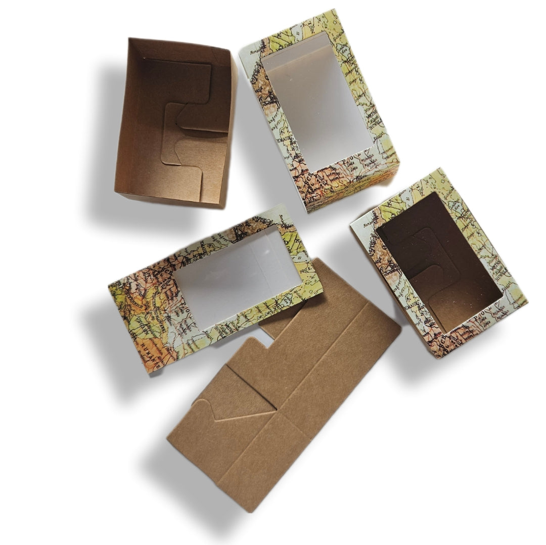 SUPER SPECIAL 50% OFF World Cardboard Rectangle Box with Slide on Lid