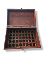 Gem Essences / Aromatherapy Wooden  Box, holds 40 Bottles