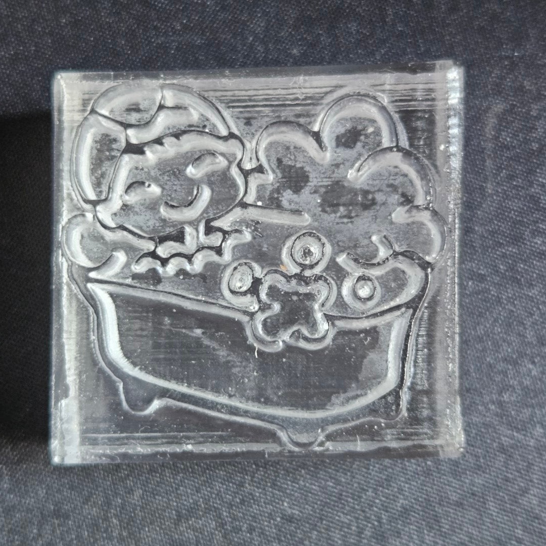 Bathtub Acryllic Soap Stamp