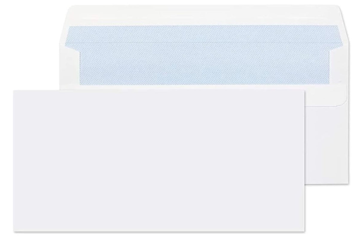 Paper Envelope 100 x DL 110mm x 220mm 300gsm White