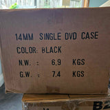 Black 14mm Slim line DVD cases