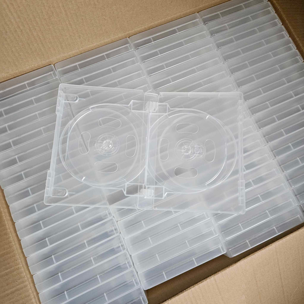 Clear 27mm 6 disc DVD cases