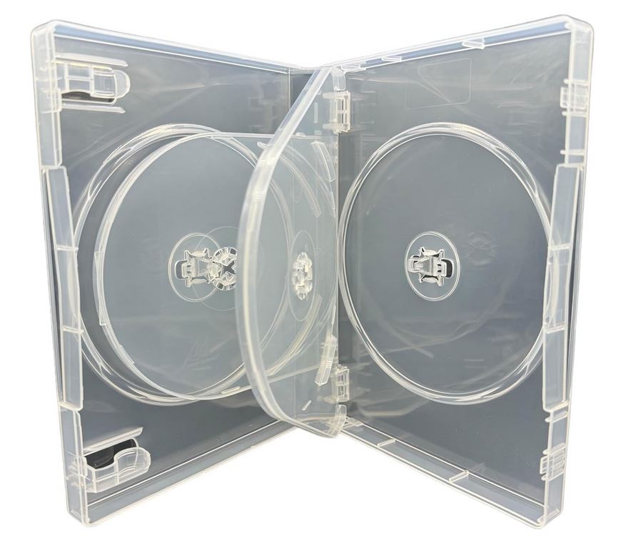 Clear 27mm 6 disc DVD cases