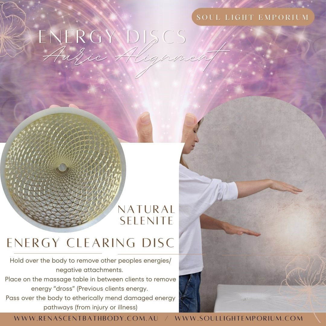 Energy Clearing Disc (Selenite)