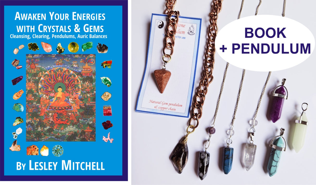 Pendulum Kit (Crystal Healing Book & Pendulum)