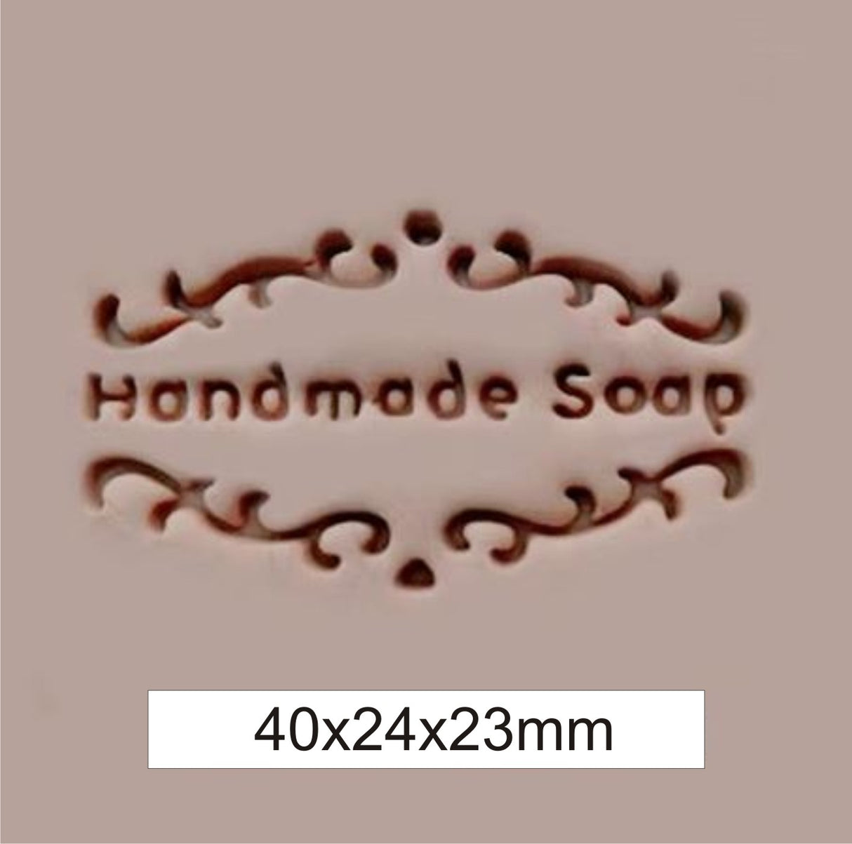 Handmade Flourish Soap Stamp