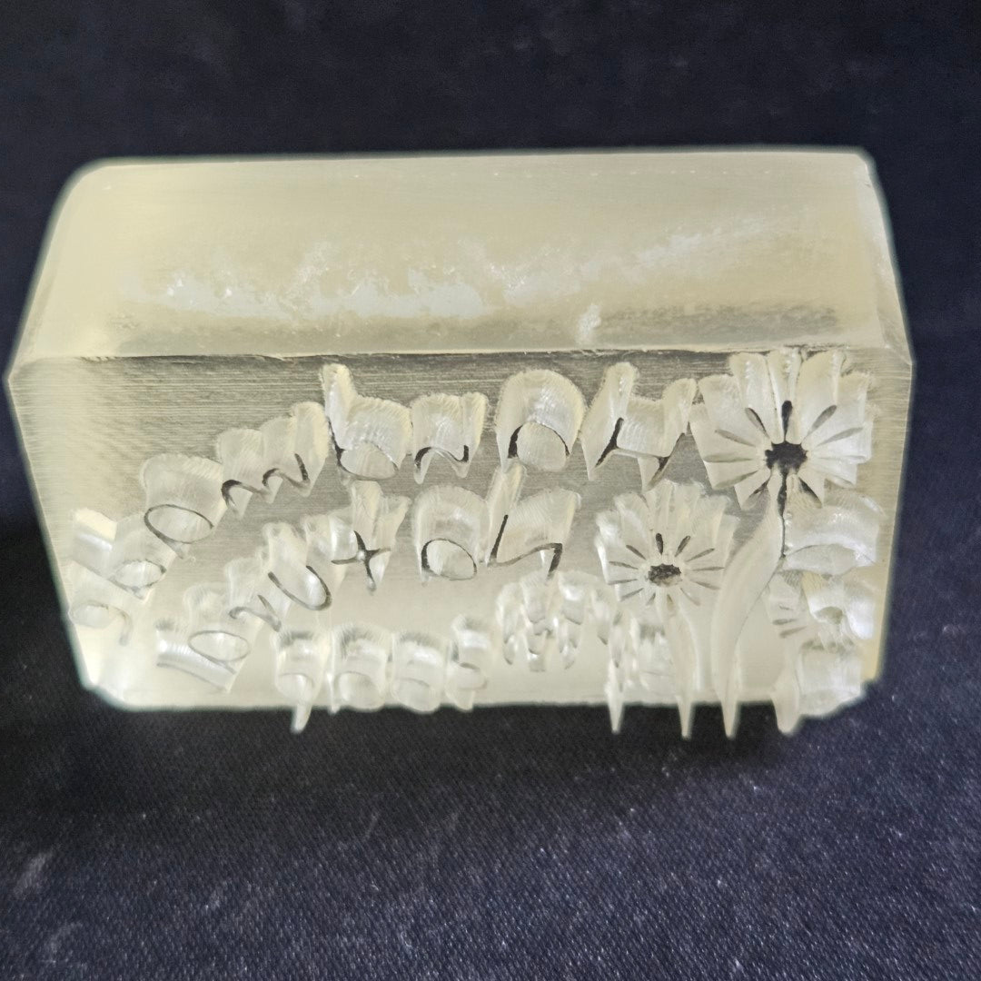 Handmade Natural Soap Flower Garden Acryllic Soap Stamp