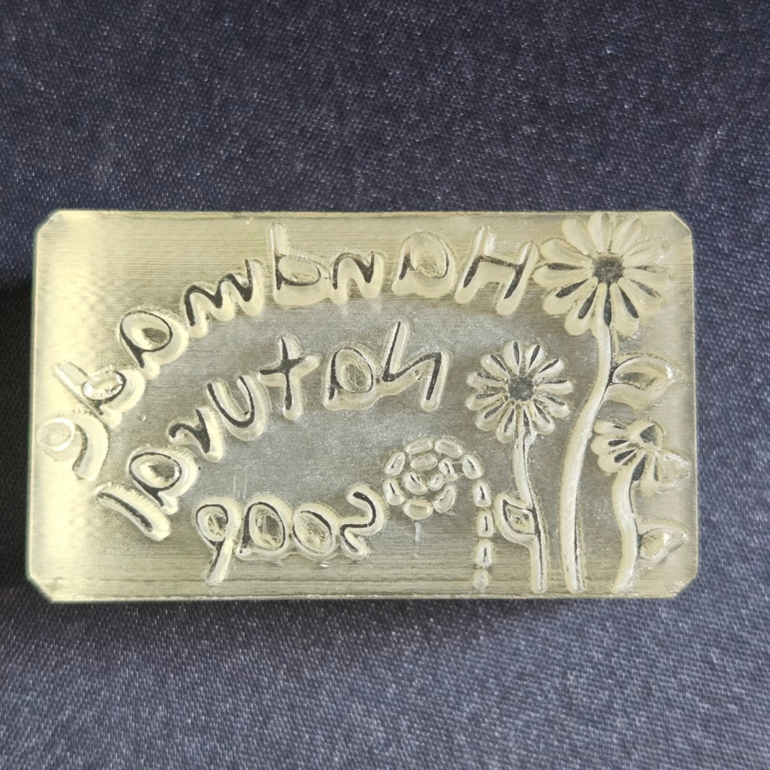 Handmade Natural Soap Flower Garden Acryllic Soap Stamp