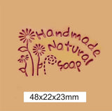 Handmade Natural Soap Flower Garden Acryllic Soap Stamp