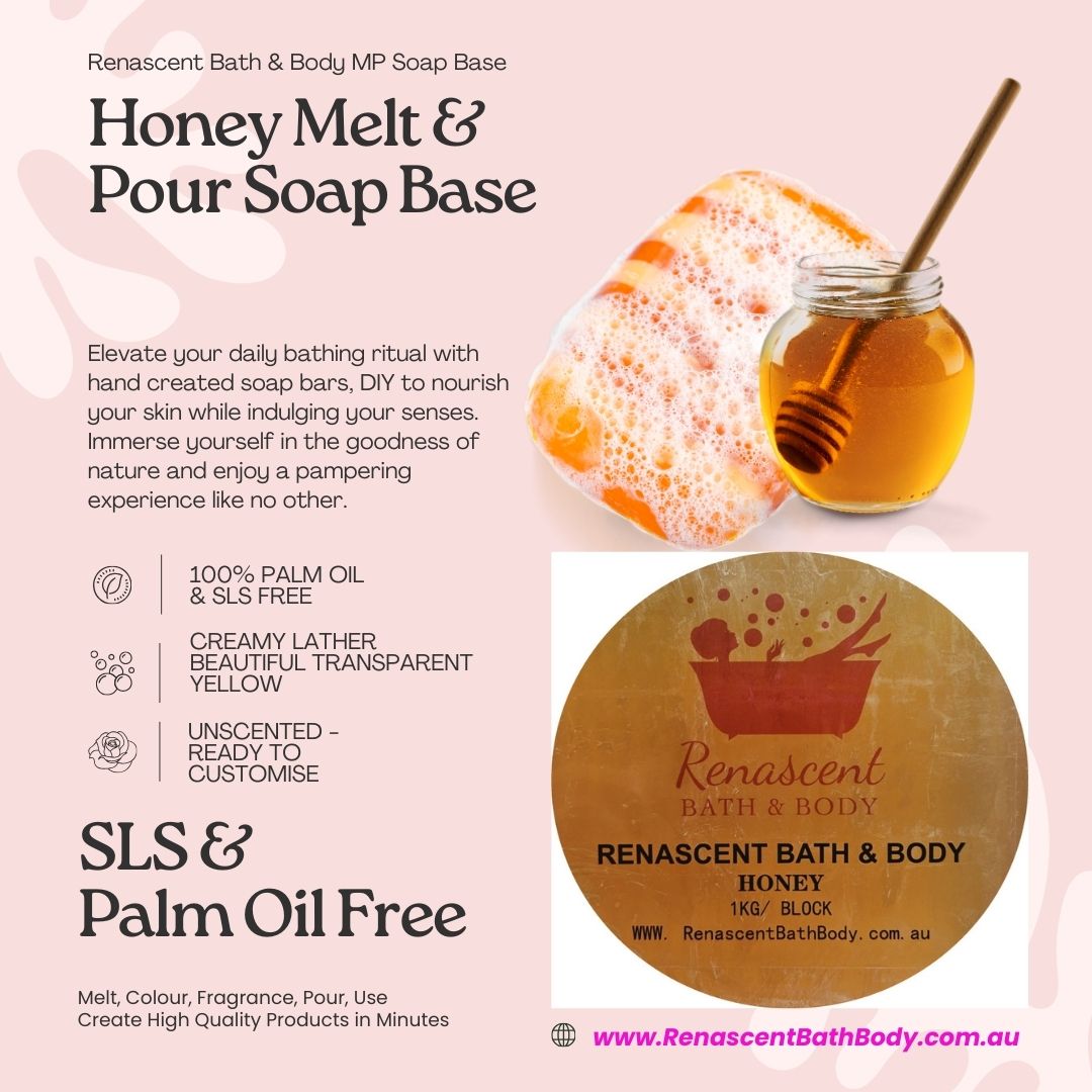 HoneyBee Melt & Pour Soap Kit - MP Soap Base, Mould, Fragrance, Mica