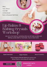 Lip Balm & Bathing Crystals Workshop