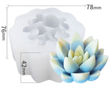 Succulents Melt & Pour Soap Kit - MP Soap Base, Mould, Fragrance, 2 Colour Bricks