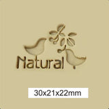 Natural Birds Acryllic Soap Stamp