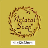 Natural Soap Wreath Acryllic Soap Stamp