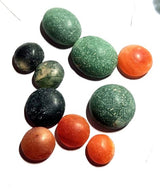 Partly Polished 10 x Gemstone Cabachons