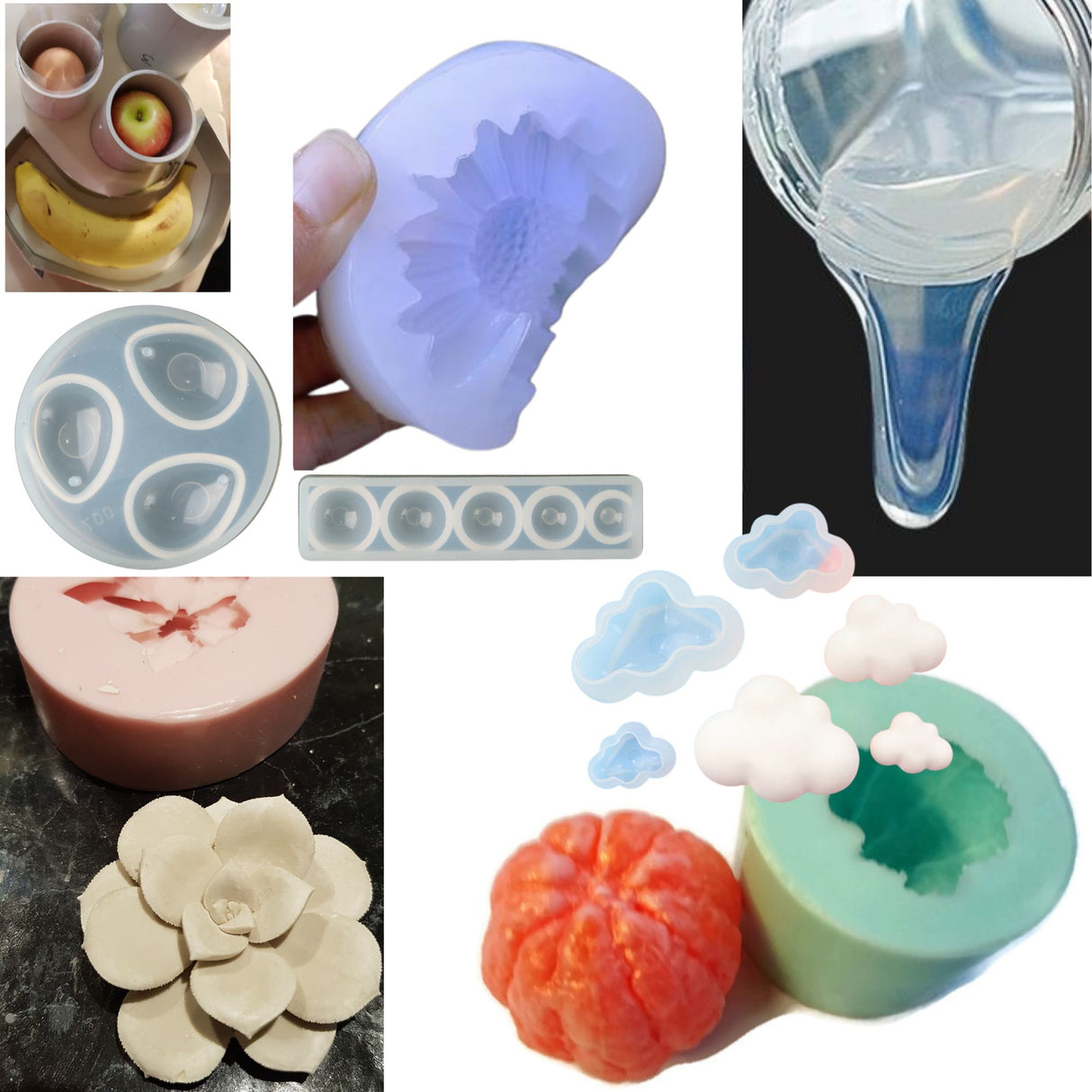 Silicone rubber liquid for mould making *NEW Platinum Cure Transparent Food Grade