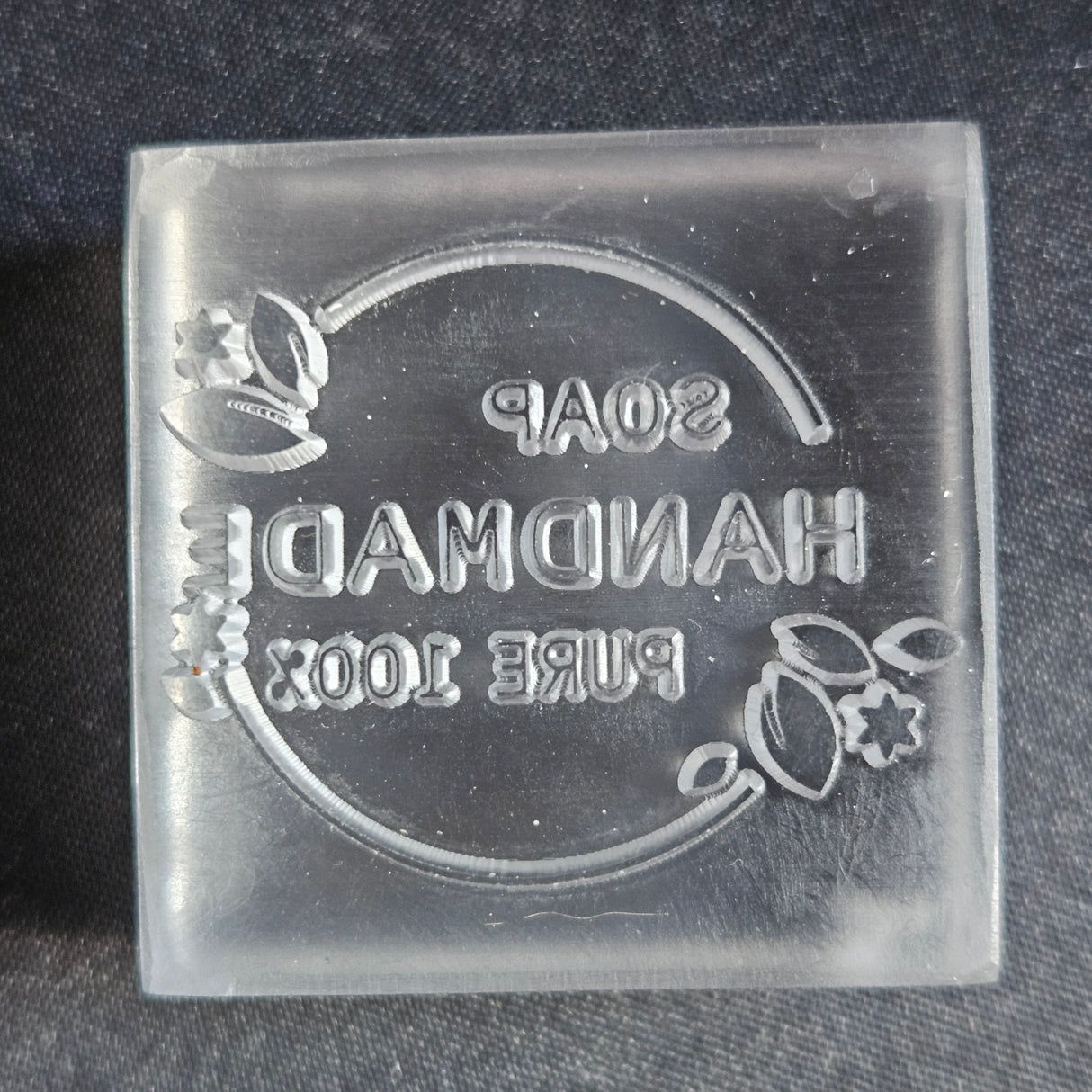 Soap Handmade 100% Pure Acryllic Soap Stamp