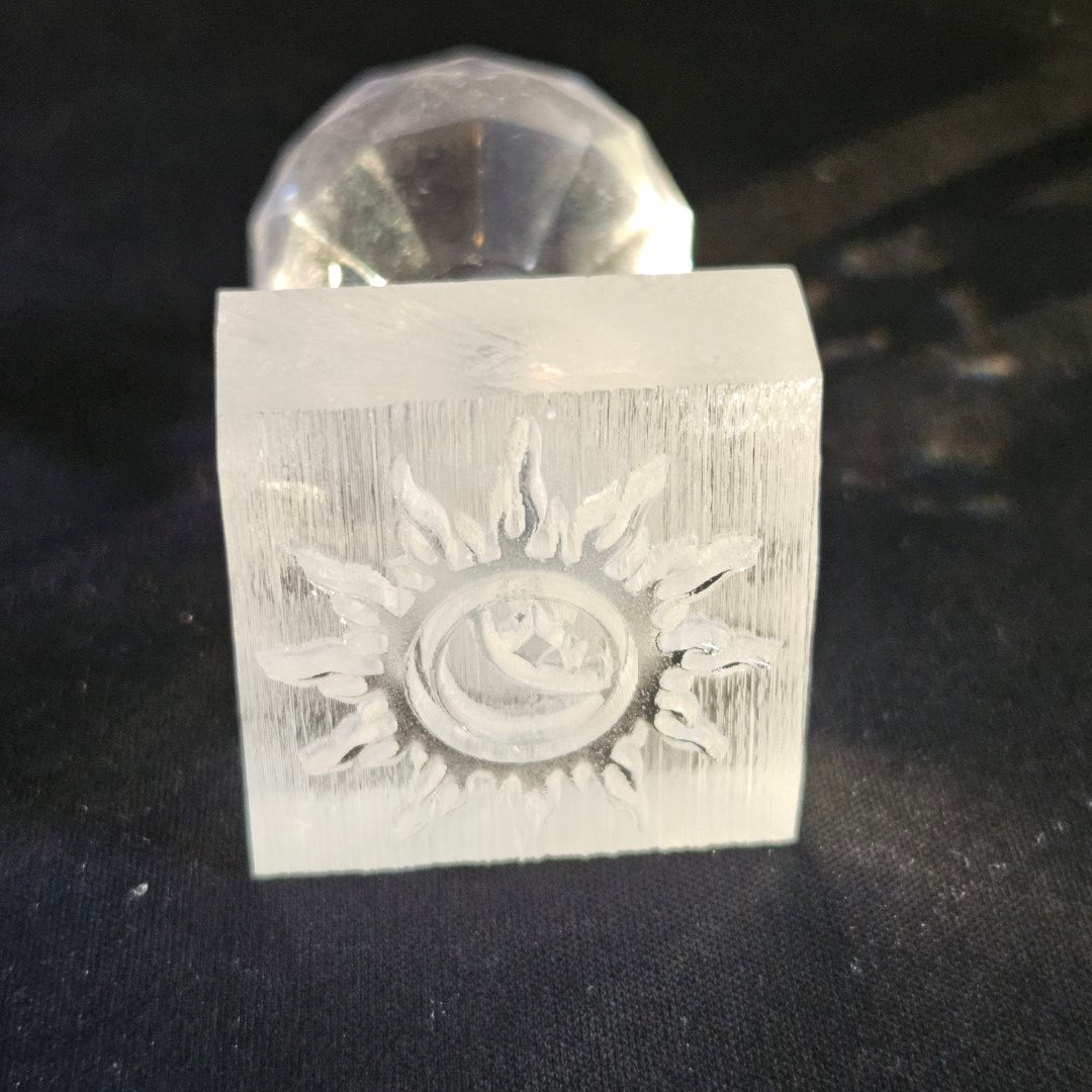 Sunburst Moon Soap Stamp