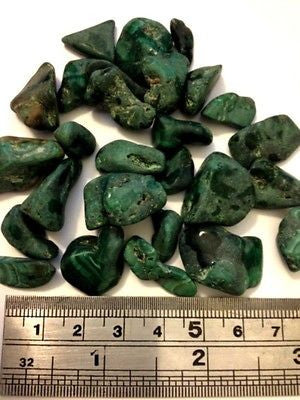 Malachite Partly Tumbled Gems 100gm