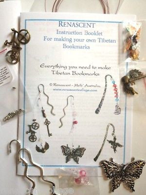 Steampunk + Butterfly Tibetan Bookmark DIY Kit