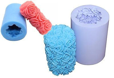 Rose Pillar Silicone Mould: Medium or Mini