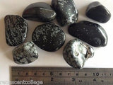 Snowflake Obsidian Gemstones Tumbled x 4 pieces