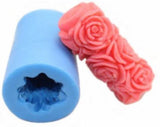 Rose Pillar Silicone Mould: Medium or Mini