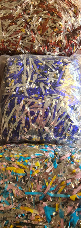 Metallic Colourful Shredded Cellophane Perfect for gift packing