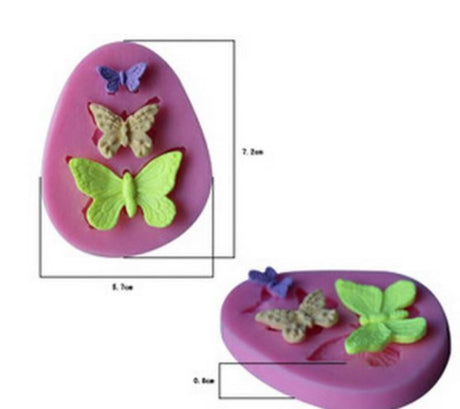 Butterfly Mini (3 cavities) Silicone Soap Mould