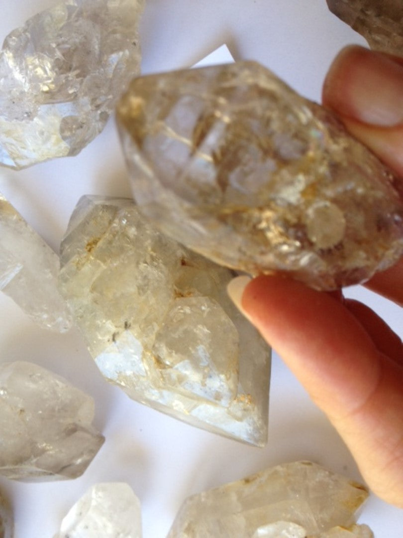 Elestial Quartz Gemstone Crystals x 250gm