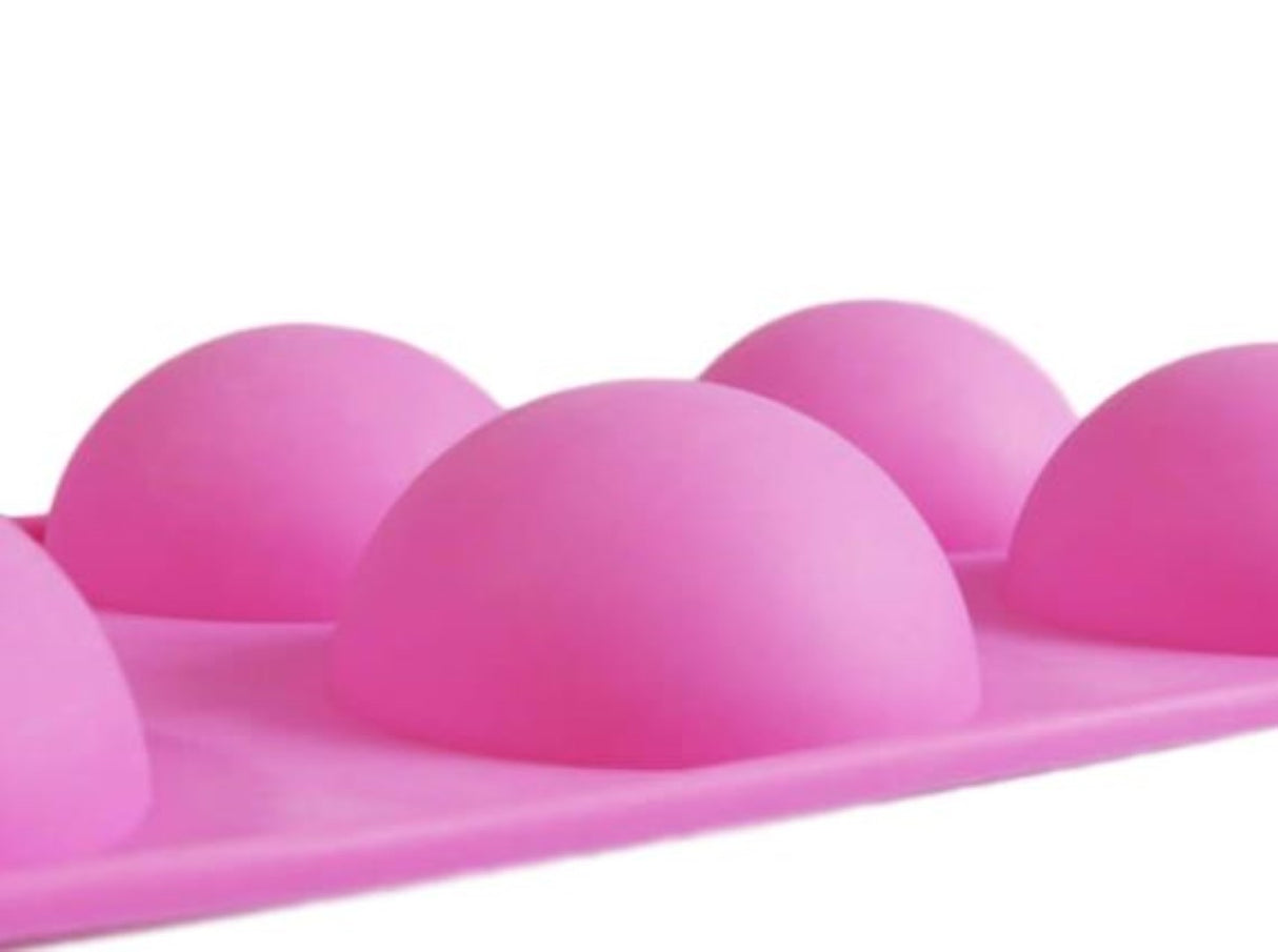 Rounded Half Sphere (6 Cavities) Silicone Mould