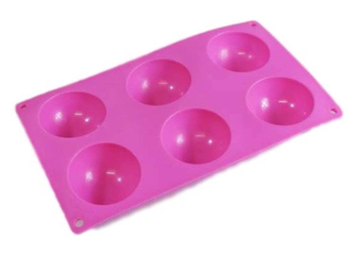 Rounded Half Sphere (6 Cavities) Silicone Mould