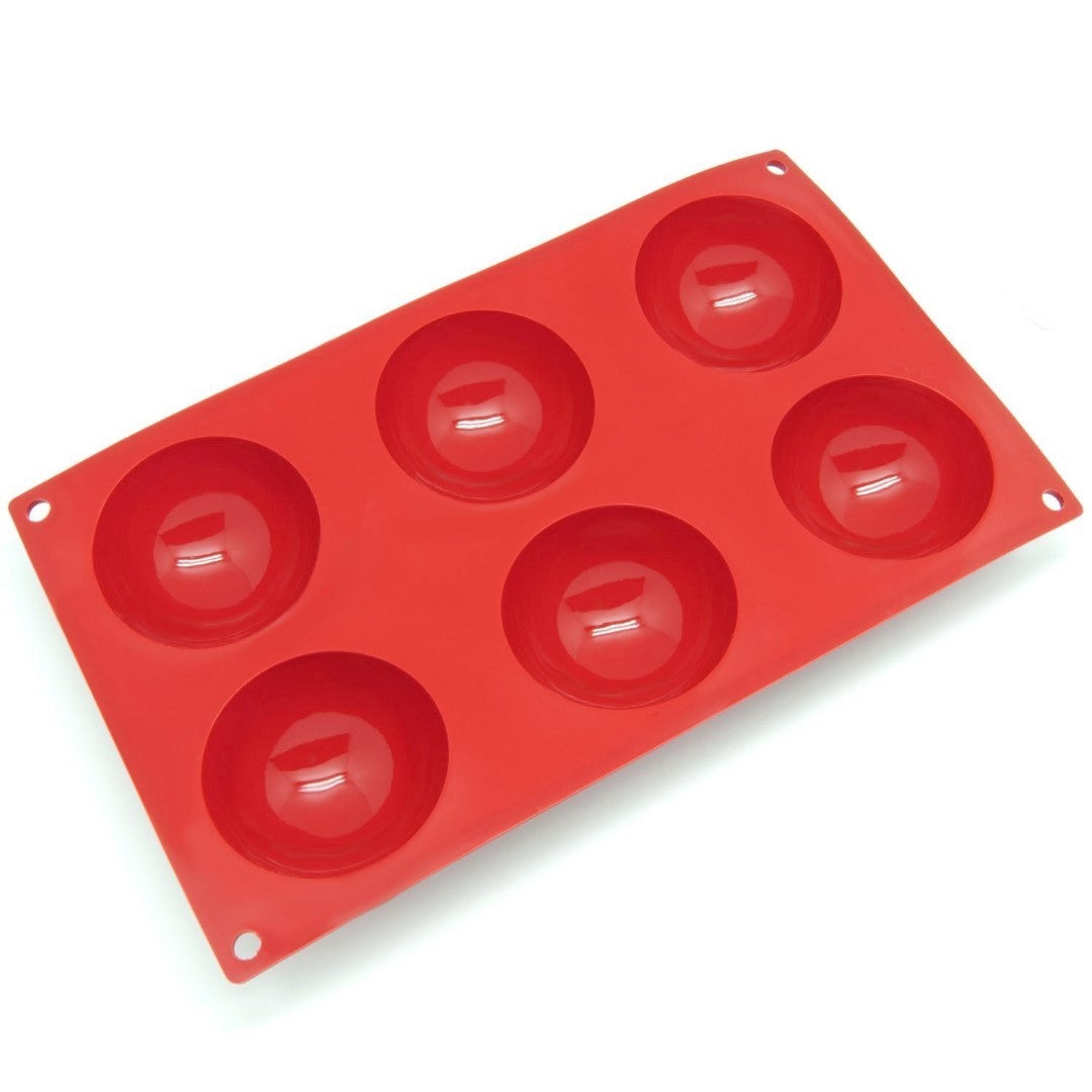 Rounded Half Sphere (6 Cavities) Silicone Mould