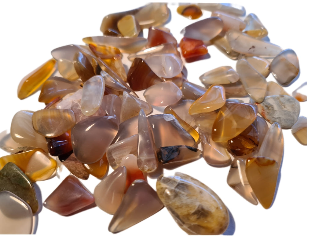 Agate Tumbled Gemstone Specimens 100gm