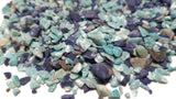 Amazonite + Sodalite Rough Gemstone Chips x 100gm