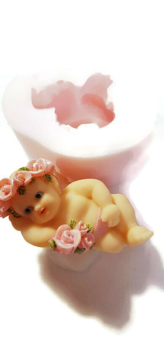 Baby Rose Wreath Silicone Mould