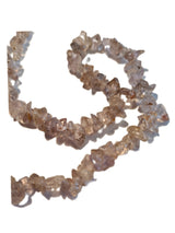 Necklace Smoky Quartz Tumbled Beads, Genuine