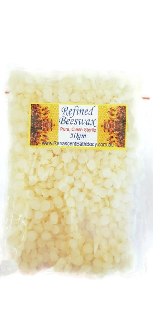 Beeswax Beads White Refined